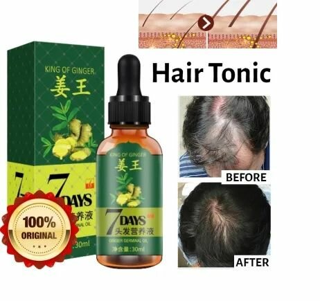 7 Days Ginger Hair Growth Oil Serum For Damaged 30ML Ac3058