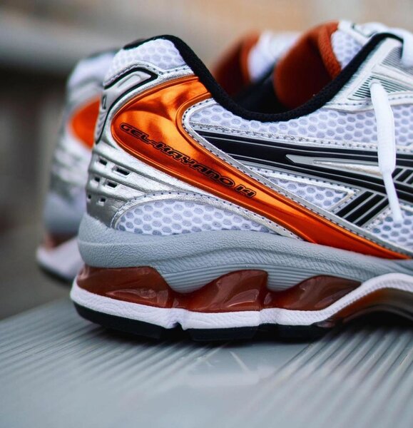Asics Kayano 14 Orange Blanc