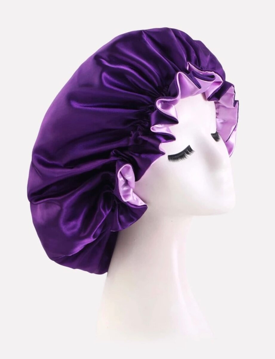 Satin hair bonnet