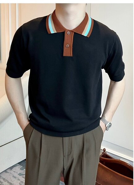 Knit polo