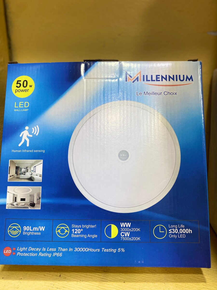 Plafonnier LED Millenium rond blanc