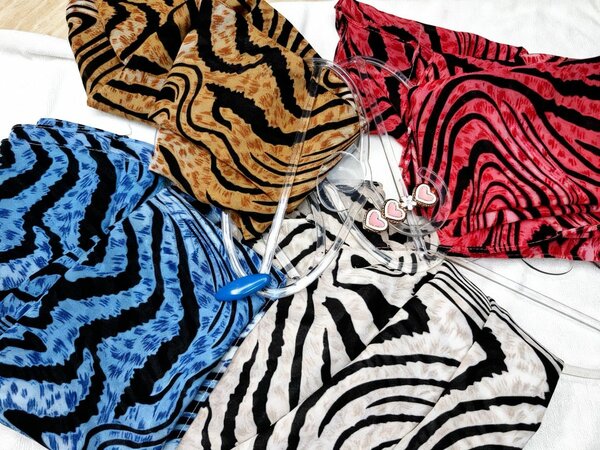 Foulard motif zèbra