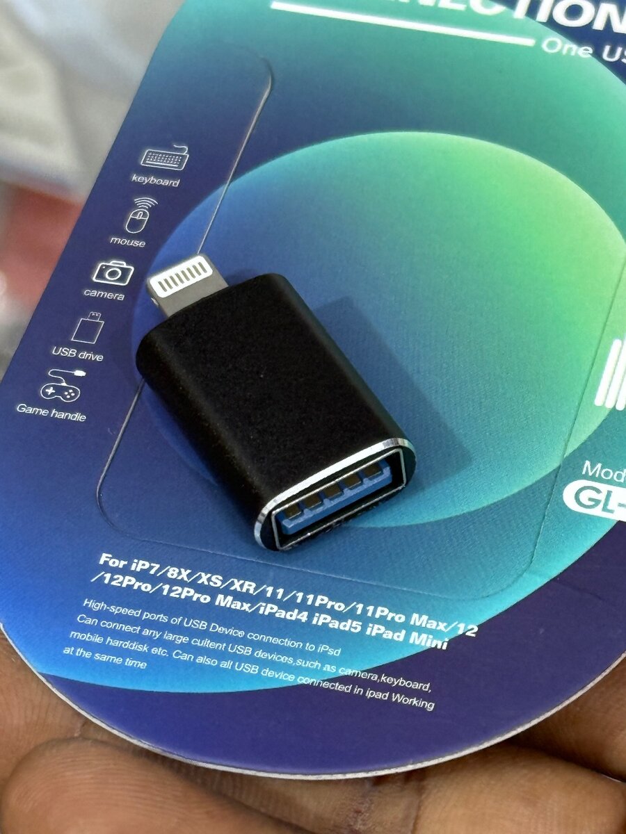Adaptateur USB Lightning pour iPhone