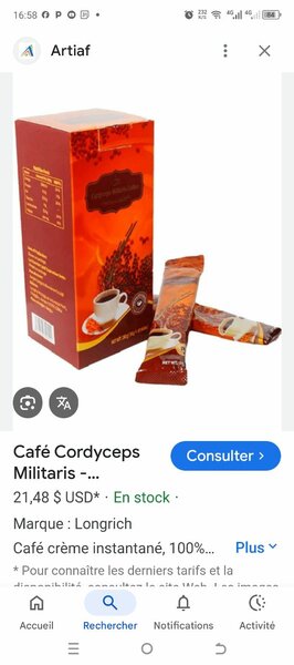 Café Cordyceps Décaféiné Longrich
