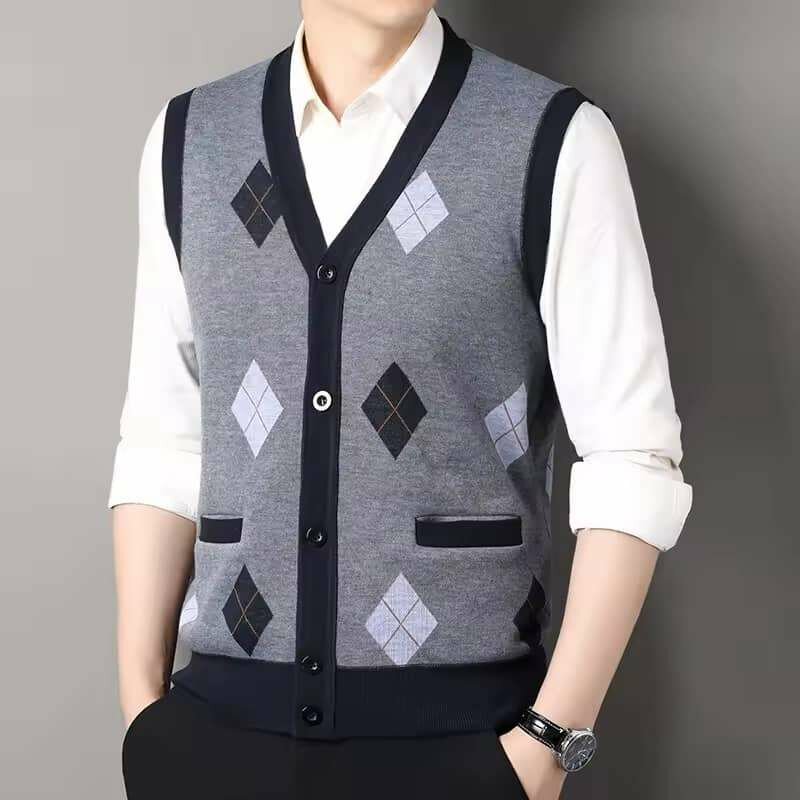 Gilet en maille pour homme élégant