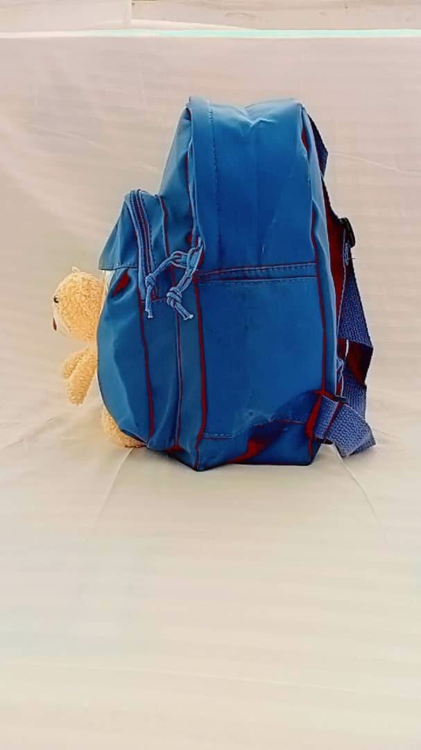 Sac  enfant avec peluche bleu