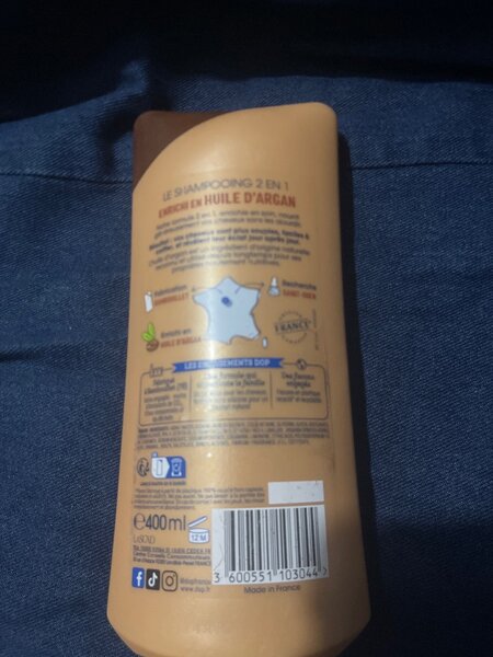 DOP Shampooing 2en1 à l'Huile d'Argan