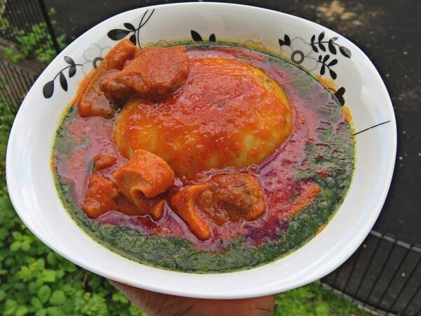 Akoume, viande,pkolo,triple , poisson