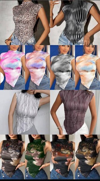 Designed asymmetric top(S,L,M,XL)