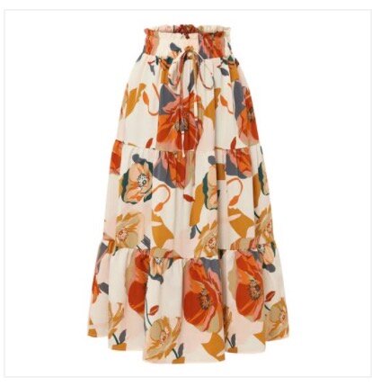 Jupe longue florale élégante