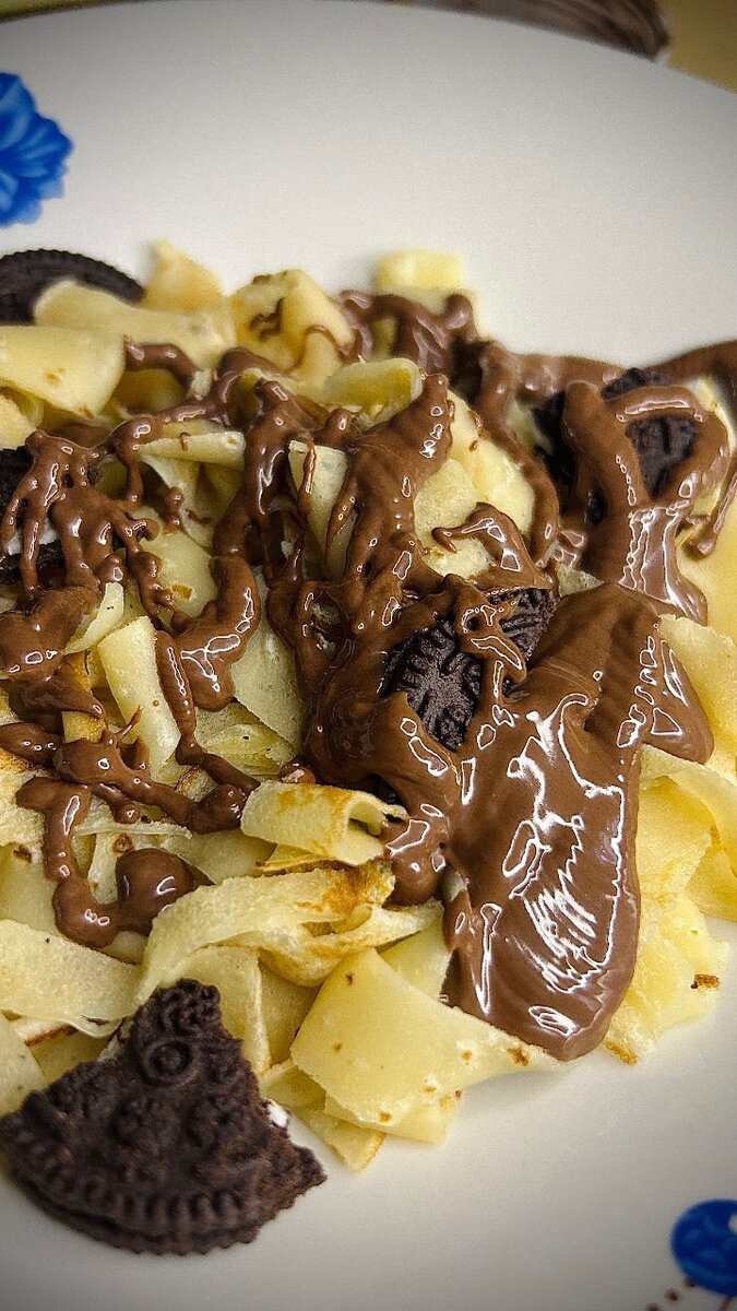 Crêpes sucrées choco-biscuits