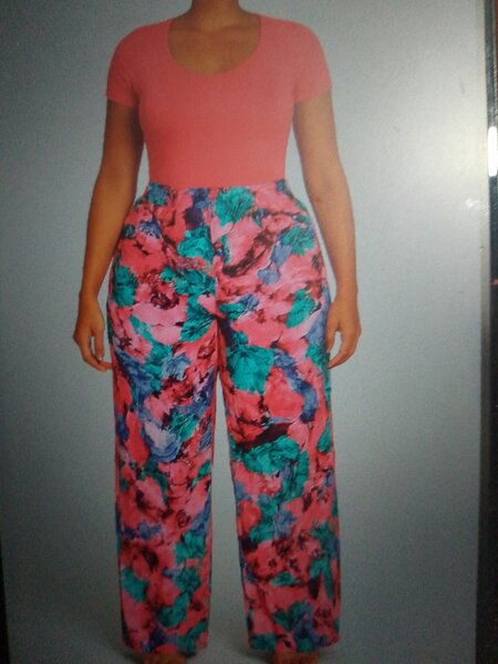 Pantalons larges imprimés femme