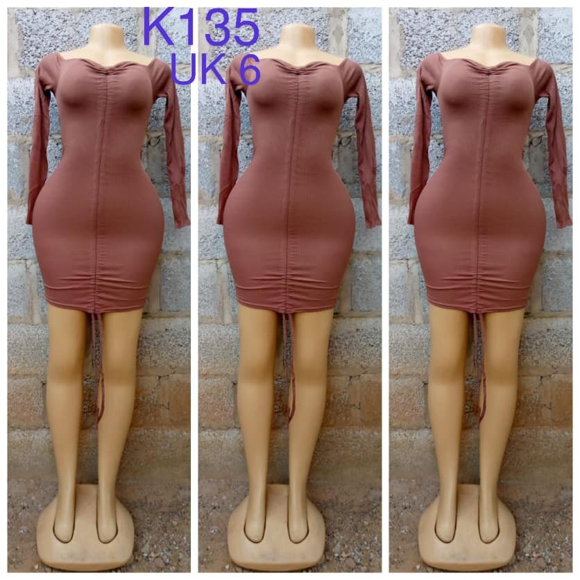 Brown tight dress size 6