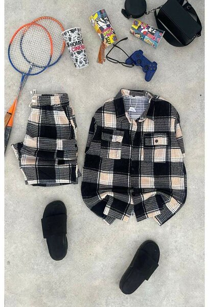 Ensemble Décontracté à Carreaux