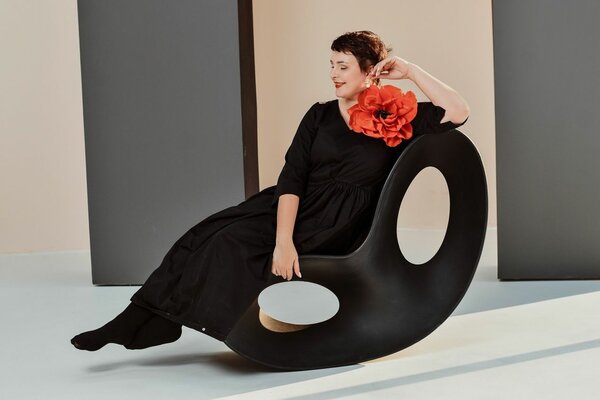 Брошь цветок. Мак.