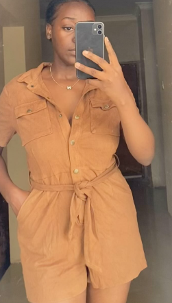 Women's  suit in brown