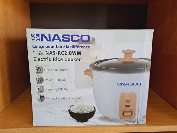 New Nasco Rice cooker 2.8 litres