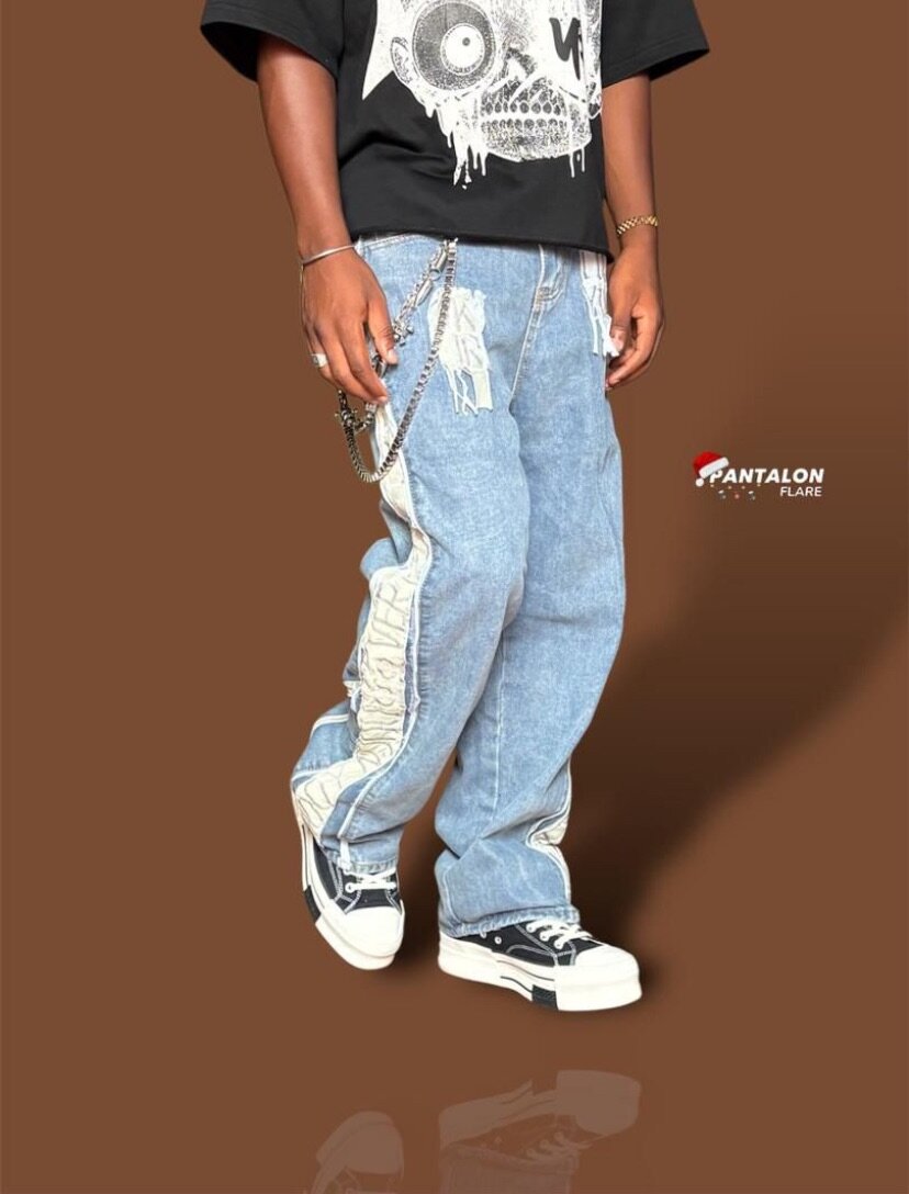 Pantalon customiser en jeans