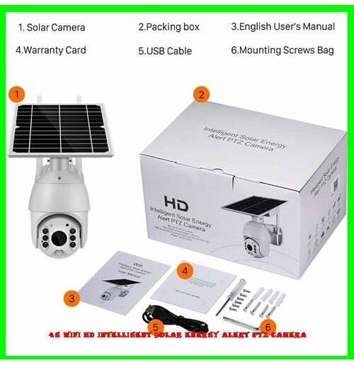 Wifi ptz solar camera