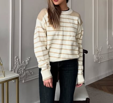 Свитер в полоску