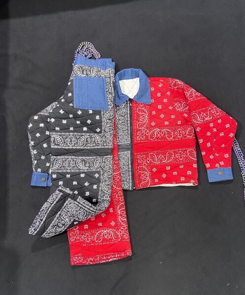 Bandanna jeans Top and Down