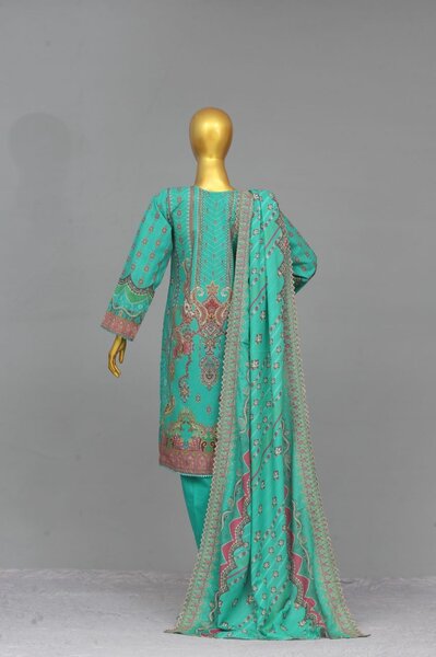 Embroided Khaddar Shirt Suit Amsha By KFH