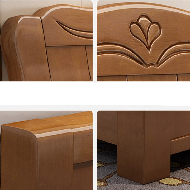 Lit élégant Nevan en bois