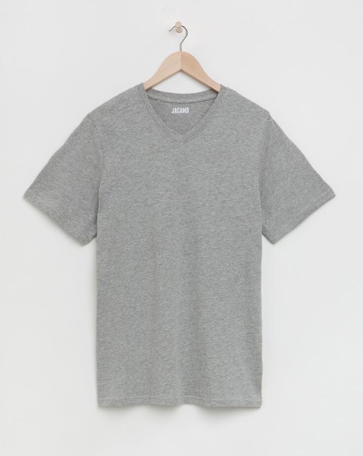 Heavy plain ash v neck