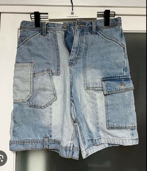 Shorts en Jean Style Patchwork