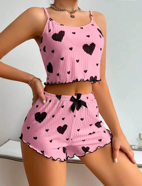 Ensemble Pyjama Femme Cœur