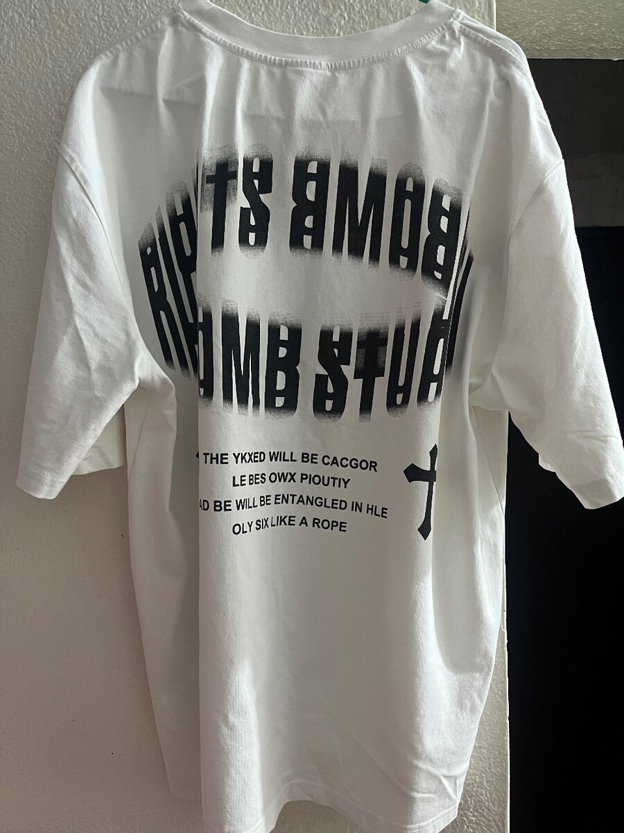 T-shirt imprimé croix unisexe