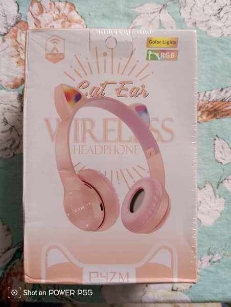 Casque sans fil oreilles de chat