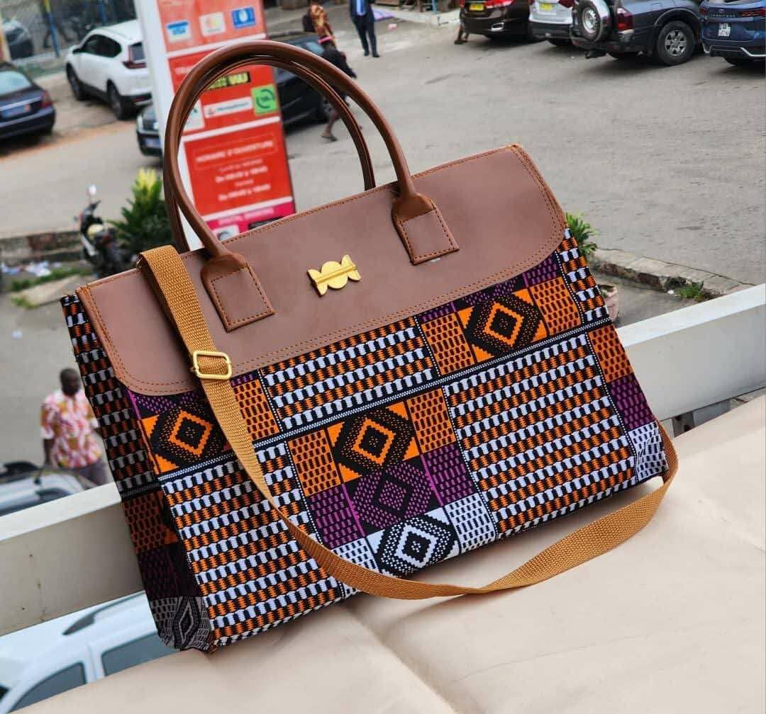 Sac à main en tissu imprimé