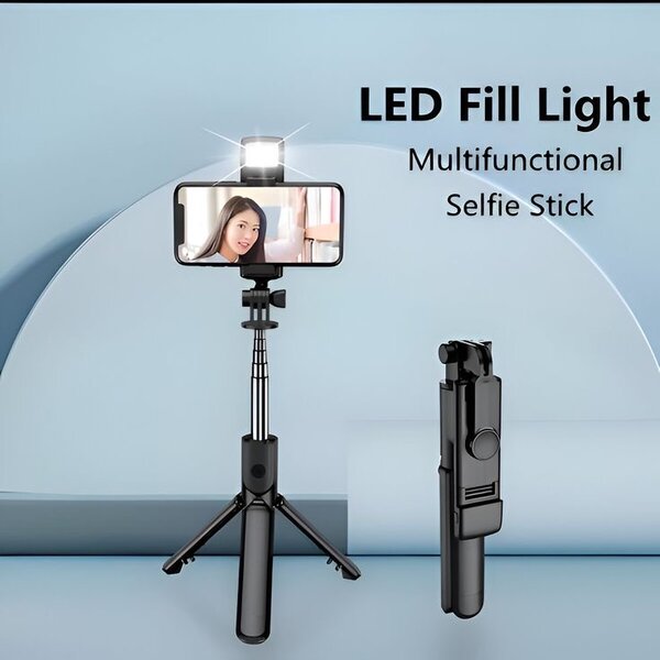 Perche Selfie LED Multifonction