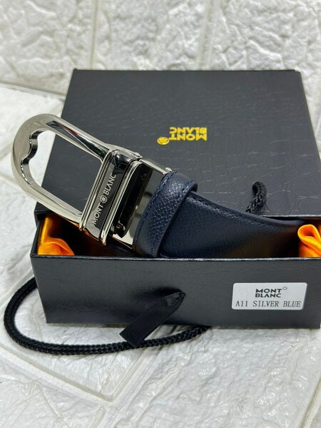 Ceinture mont blanc en cuir