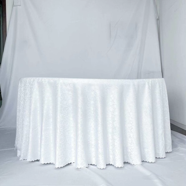 Nappe Ronde Blanche Élégante