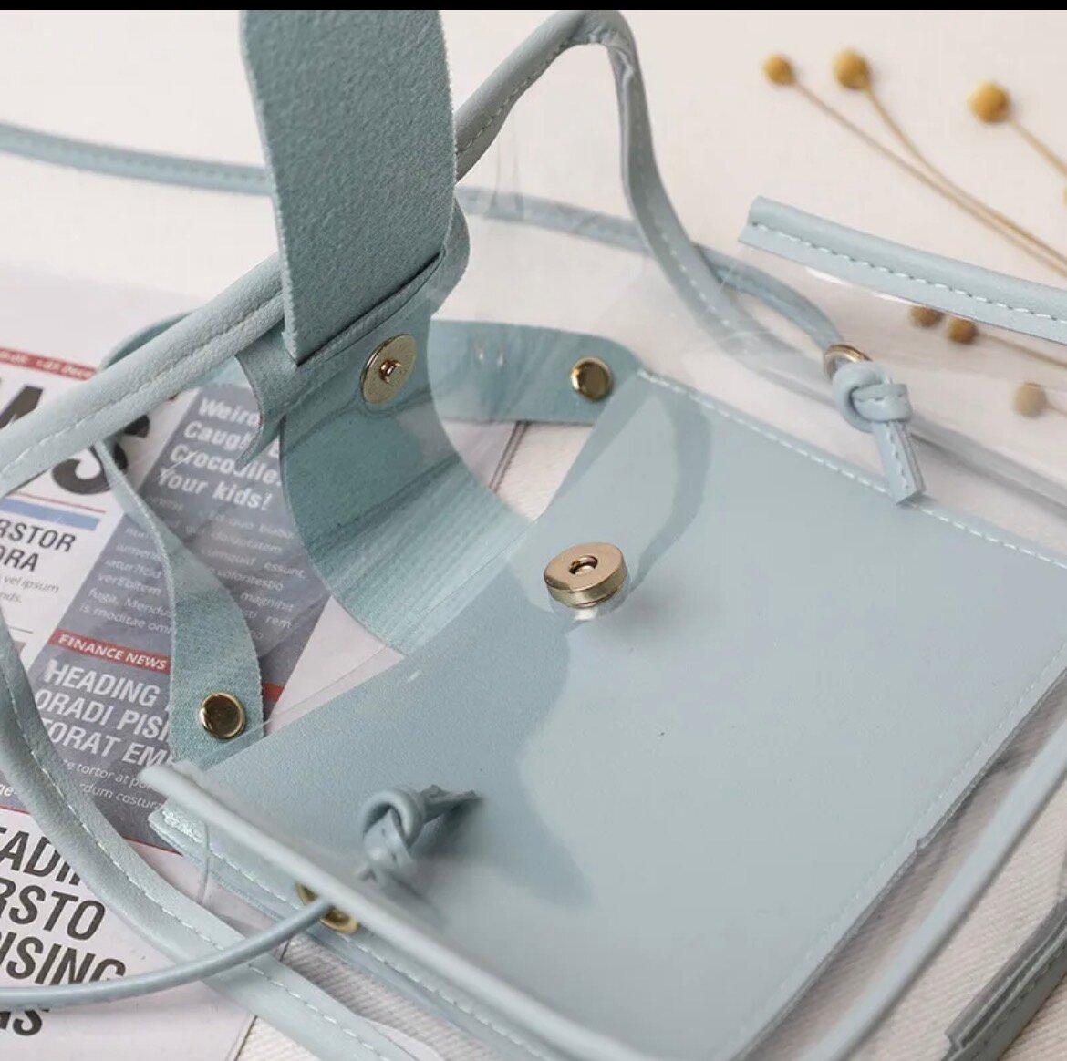 Sac transparent imperméable