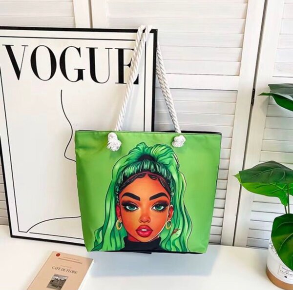 Sac cabas imprimé artistique