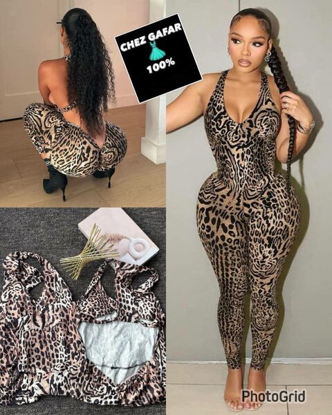 Combinaison Léopard Sexy