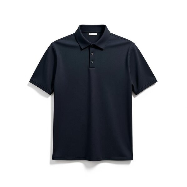 Polo noir classique homme