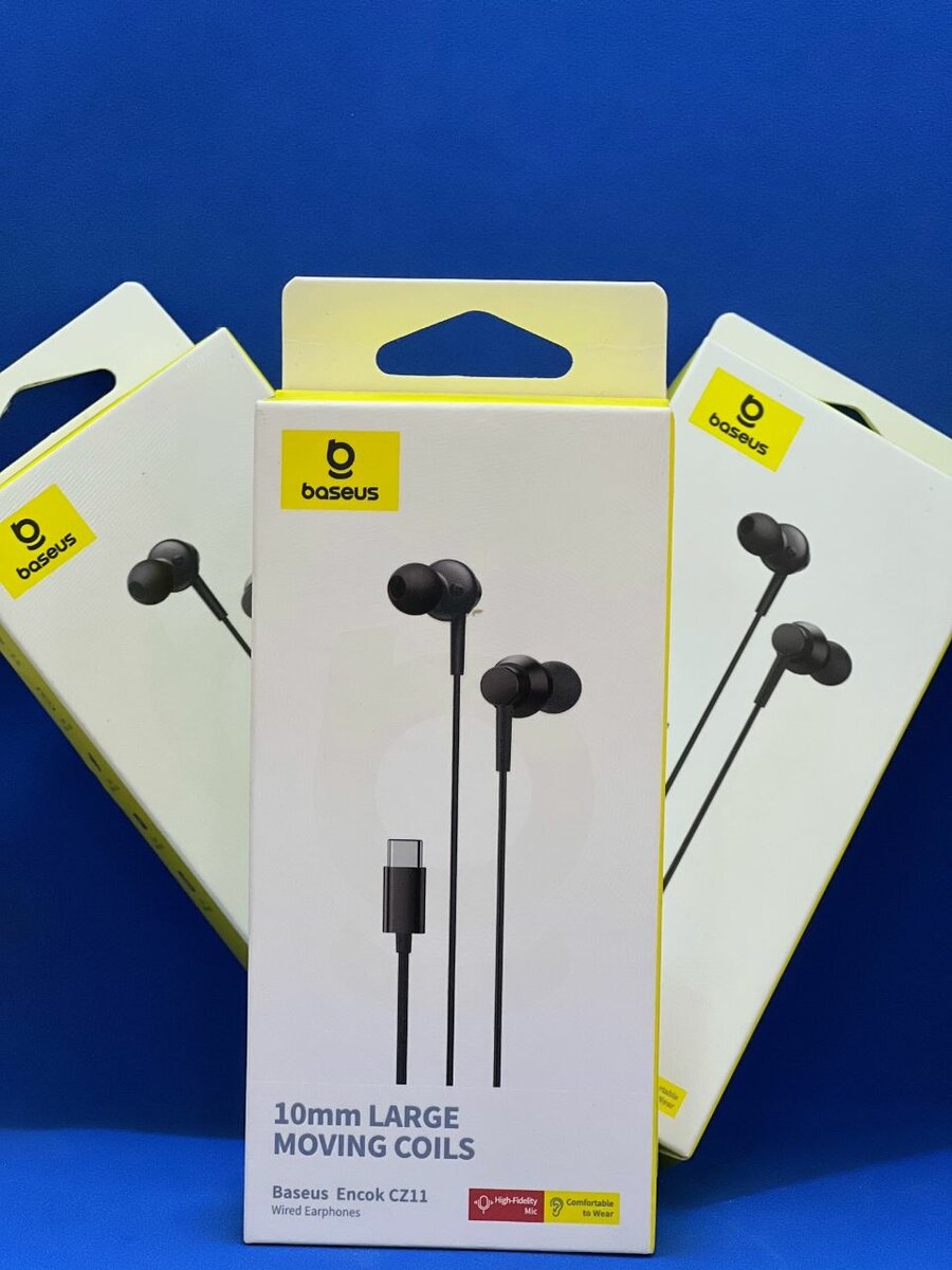 Baseus Encok CZ11 Wired Earphones Cluster Black Comfortable