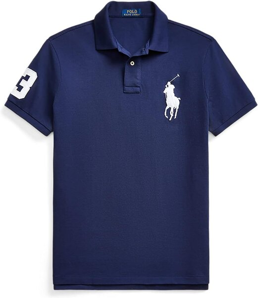 Polo classique bleu homme