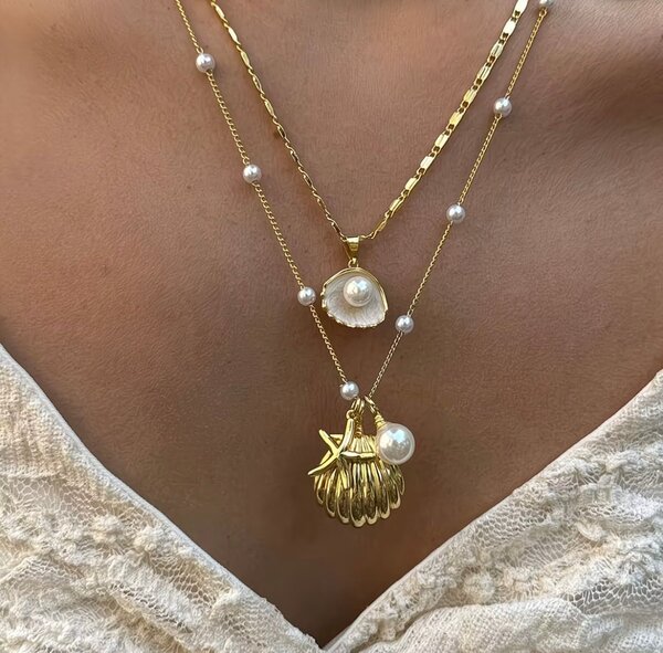 Collier Coquillage en Or