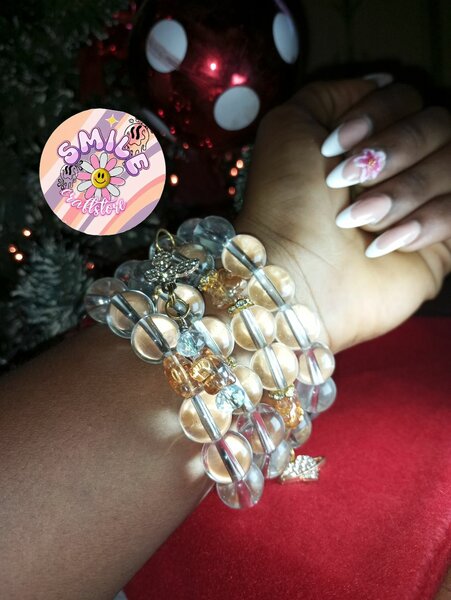 Xmas inspo stack bracelet