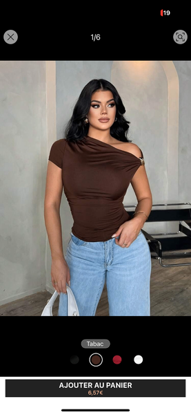 Top Asymétrique Élégant Femme