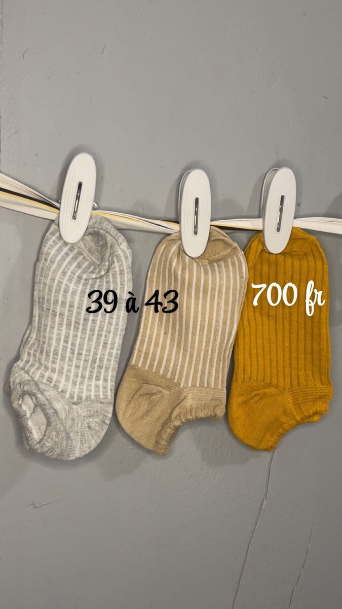 Chaussettes Stylées avec différentes couleurs ️
