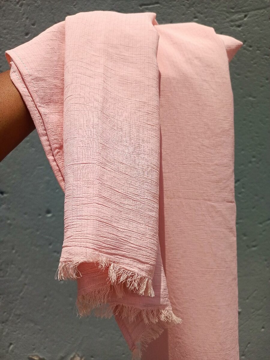 Crinkle cotton scarf