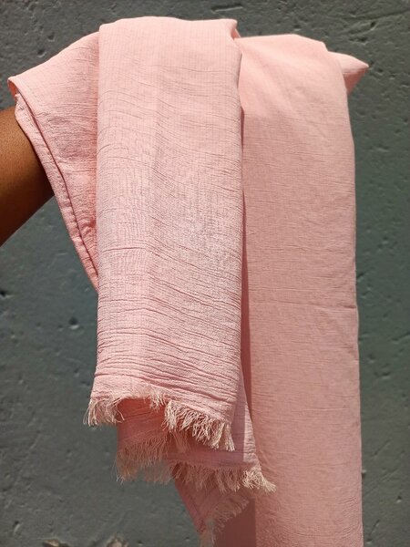 Crinkle cotton scarf