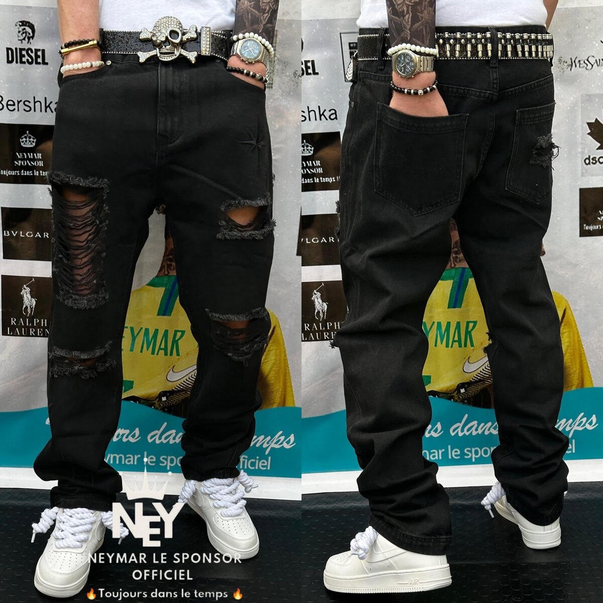 Jeans cargo gros bah