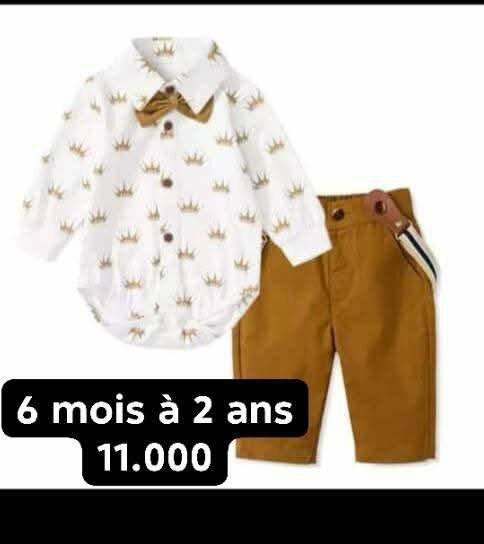 Tenue garçon élégante 6m-2a